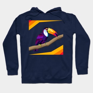 colorful tukan birds in pop art design Hoodie